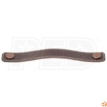 Amba Campus MA190-L022 Cabinet Handle System Leather Strap,  with Single Stitch Mocha Leather - 7-1/2