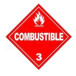 InfraSave JL-0798-CS Clearance to Combustibles Sign for InfraSave Heaters - 18