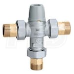 Caleffi Scald Protection 3-Way Thermostatic Mixing Valve, Low-Lead Brass 3/4