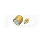 Danfoss Brass 45 Degree Street Elbow for Convector, space saving, 1 Pipe Low Pressure Steam Systems
