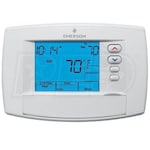 Emerson 1F95-0671 Blue 6 Square Inch Touchscreen Thermostat, Universal Staging/Heat Pump, Universal