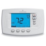 Emerson 1F95EZ-0671 Blue 6 Square Inch Touchscreen Thermostat, Universal Staging/Heat Pump, Easy Reader