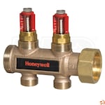 Honeywell Supply Radiant Manifold, with Flow Meters, 3 Port 