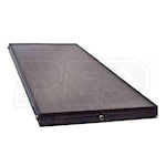 Caleffi NAS104 Series Flat Plate Solar Collector, 4' W x 10' H, four outlets