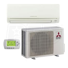 View Mitsubishi - 30k BTU Cooling Only - P-Series Wall Mounted Air Conditioning System - 15.5 SEER