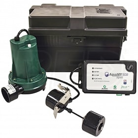 View Zoeller 508 - Aquanot® Spin Battery Backup Sump Pump System (1800 GPH @ 10')