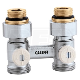 View Caleffi Two-pipe Straight Panel Radiators Valve - 1/2