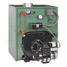 View New Yorker CL3-105 - 68K BTU - 83.8% AFUE - Steam Oil Boiler - Chimney Vent - Includes Tankless Coil