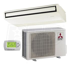 View Mitsubishi - 30k BTU Cooling + Heating - P-Series Ceiling Suspended Air Conditioning System - 14.5 SEER