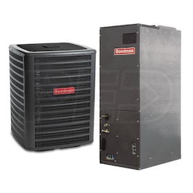 View Goodman High Efficiency - 2 Ton Cooling - Air Conditioner & Air Handler Package - 16 SEER - Multi-Position