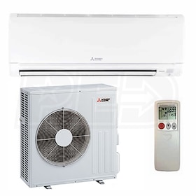 View Mitsubishi - 24k BTU Cooling + Heating - M-Series Wall Mounted Air Conditioning System - 20.5 SEER