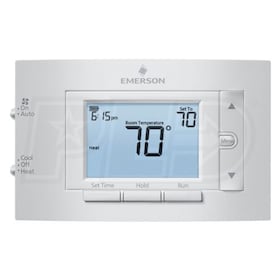 View White Rodgers 1 Heat 1 Cool 80 Series Programmable Thermostat