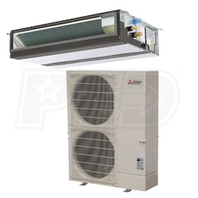 View Mitsubishi - 36k BTU Cooling Only - P-Series Concealed Duct Air Conditioning System - 19.1 SEER