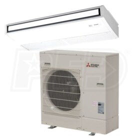 View Mitsubishi - 24k BTU Cooling + Heating - P-Series Ceiling Suspended Air Conditioning System - 21.0 SEER2