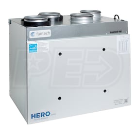 View Fantech HERO - 263 CFM - Heat Recovery Ventilator (HRV) - Top Ports - 6