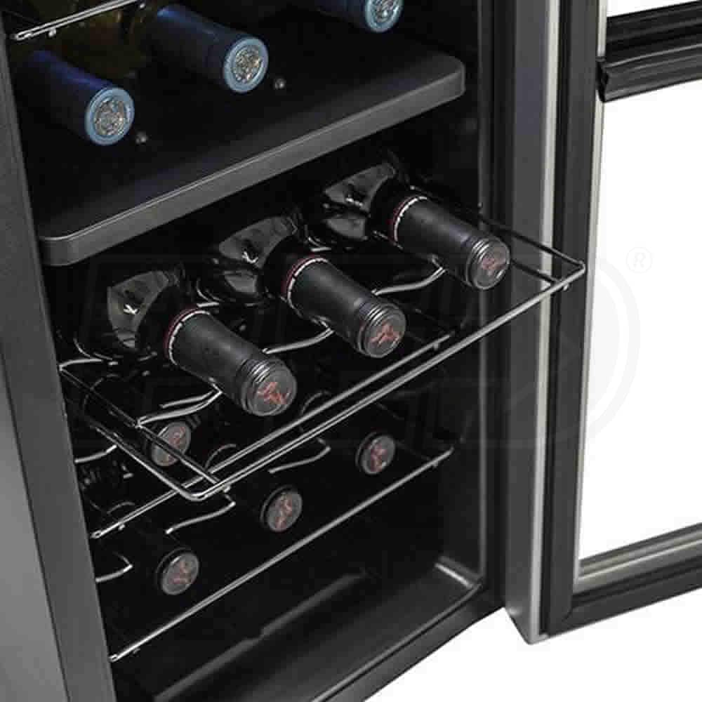 Koldfront TWR181ES 18 Bottle 14Inch Free Standing Wine Cooler Dual