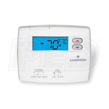 Emerson 1F86-0244 Blue 2-Inch Thermostat, Single Stage, Non-Programmable