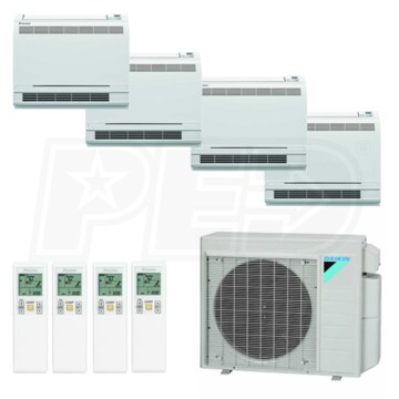 Daikin D4h48f09091818 Mxs Floor Mounted 4 Zone System 48 000 Btu Outdoor 9k 9k 18k 18k Indoor 20 2 Seer