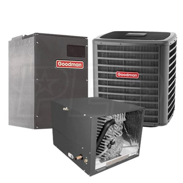 Goodman - 5.0 Ton Cooling - Air Conditioner + Variable Speed Air Handler  System - 16.5 SEER